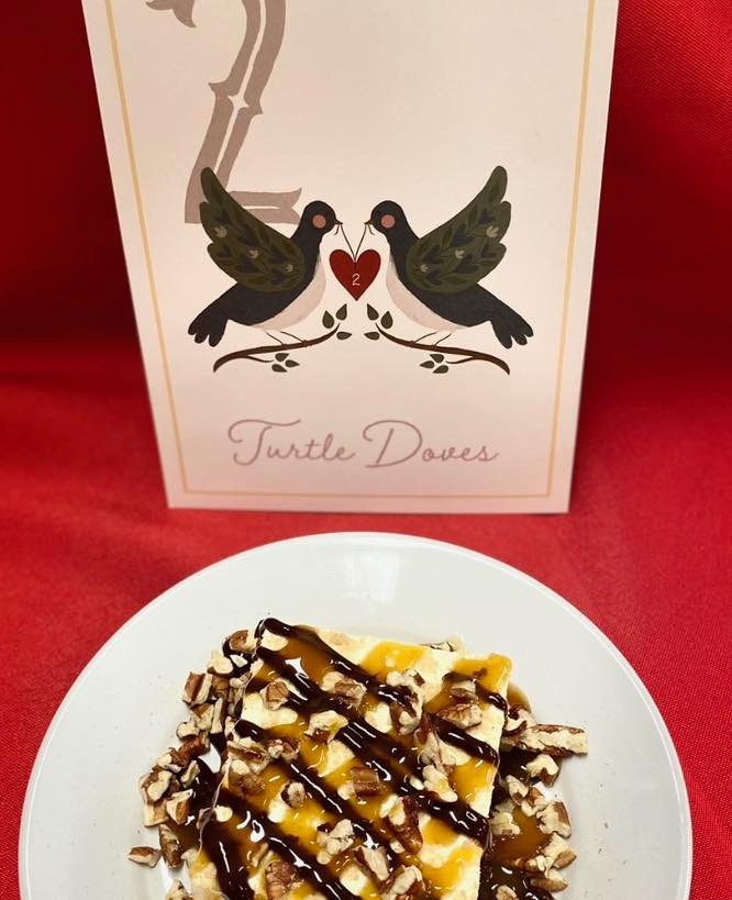 two turtle doves - culinary desert suprise dish